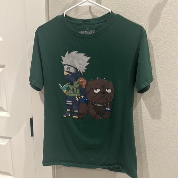 GUC Used Naruto Kakashi Short Sleeve Graphic T- Shirt Tee Sixe S Small - Picture 2 of 6